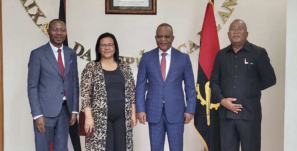 Augusta Rodrigues e Jorge Manuel Mussonguela recebidos em audiência pelo Embaixador de Angola no Quénia Sianga Abílio